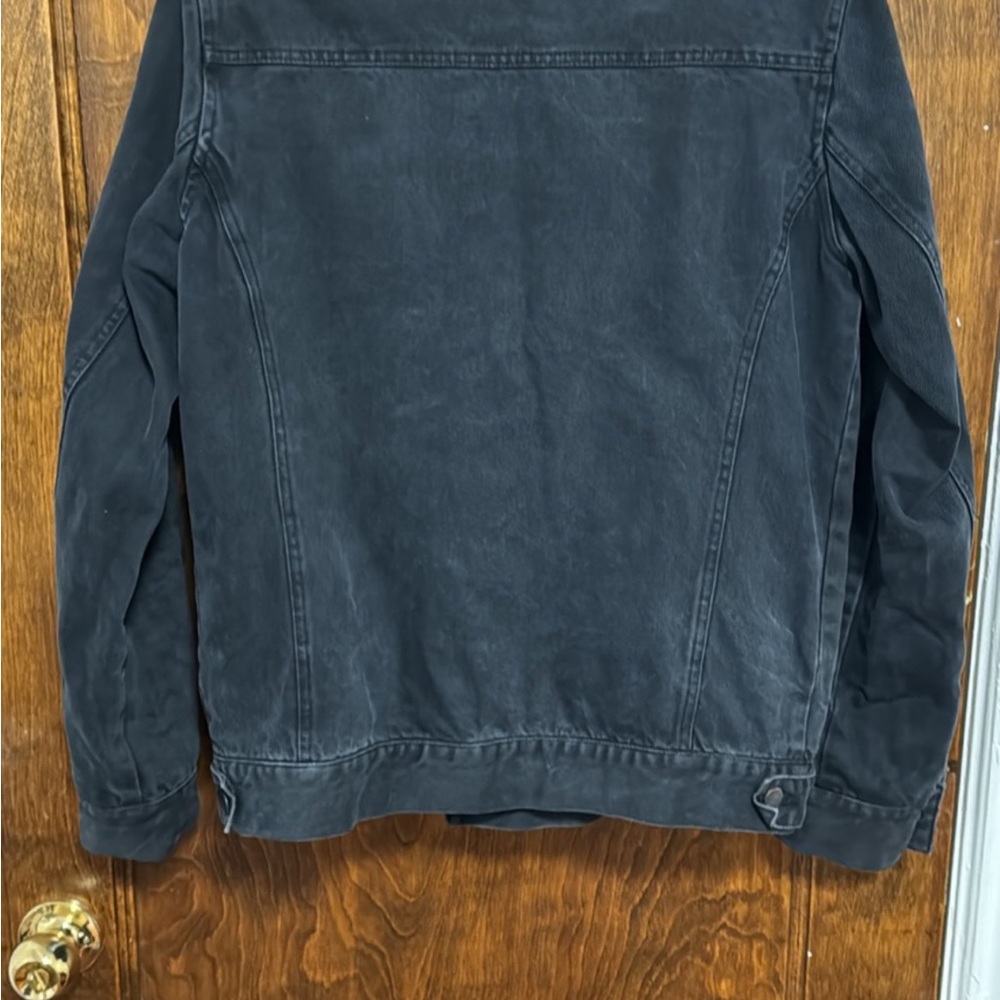 Very cool black men jeans jacket